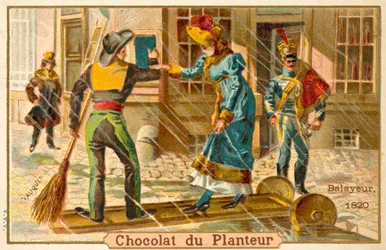 Frau auf einer Fußgängerbrücke, 1820